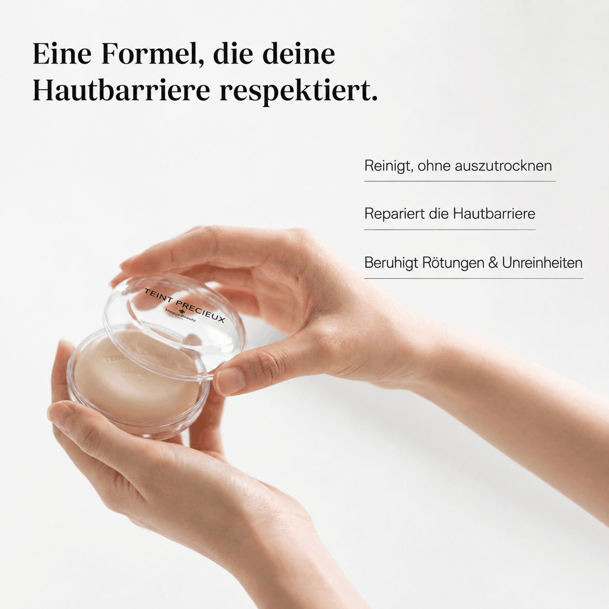 Teint Précieux — Die minimalistische Seife, die fünf Skincare-Produkte ersetzt. Skinimalistisch.